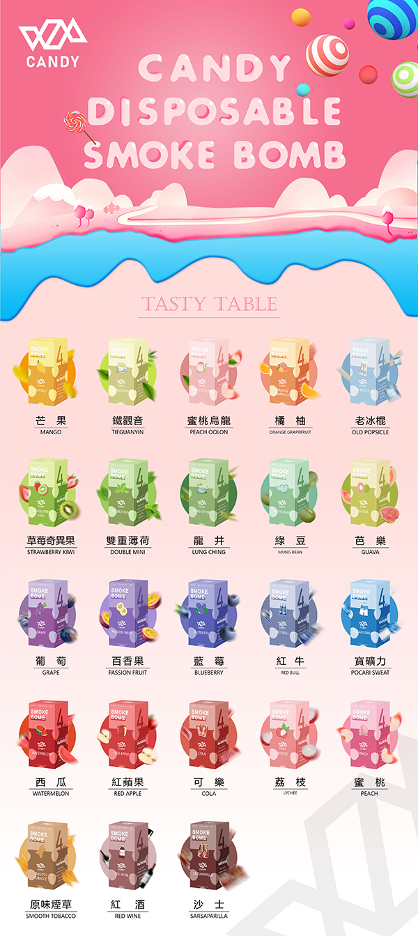Candy煙彈 原味煙草 3%濃度 3ml/顆、每盒4顆裝 適配於Relx 1代一次性煙彈 