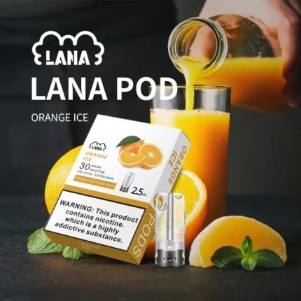 LANA 煙彈 替換型發光彈 2.5ml*3Pods 冰橙
