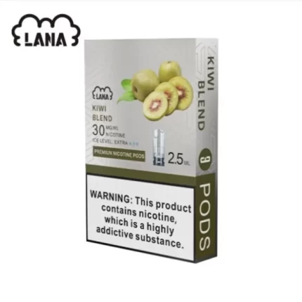 【三星涼度】LANA 煙彈 替換型彈 2.5ml*3Pods 奇異果味 一次性煙彈 通用熱門一代主機