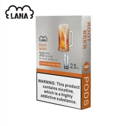 【三星涼度】LANA 煙彈 替換型彈 2.5ml*3Pods 沙士味 一次性煙彈 通用熱門一代主機