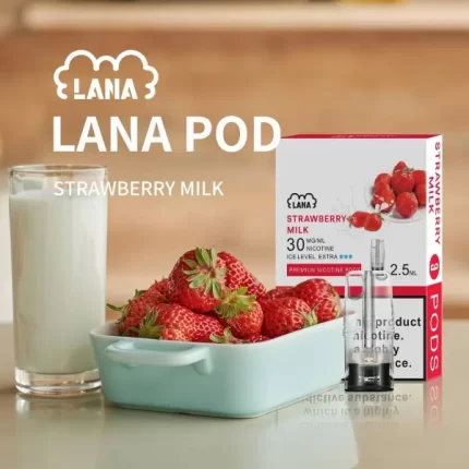 【草莓牛奶口味】LANA替換型發光煙彈 通用一代主機 一盒3枚入