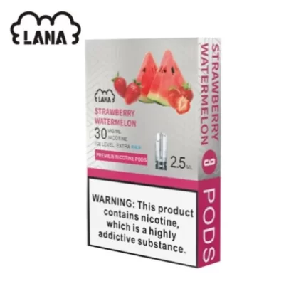 【三星涼度】【原廠正品】LANA 煙彈 替換型彈 2.5ml*3Pods 草莓西瓜味 一次性煙彈
