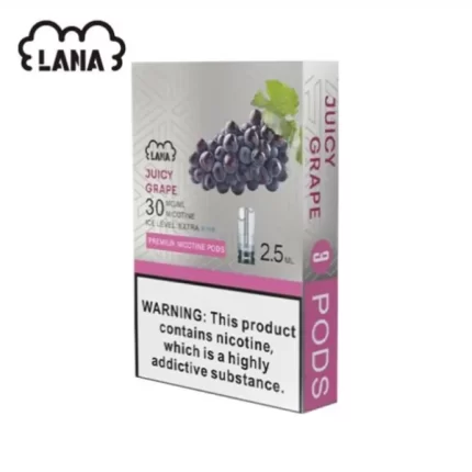 【四星涼度】LANA 煙彈 替換型彈 2.5ml*3Pods 葡萄味 一次性煙彈 通用熱門一代主機