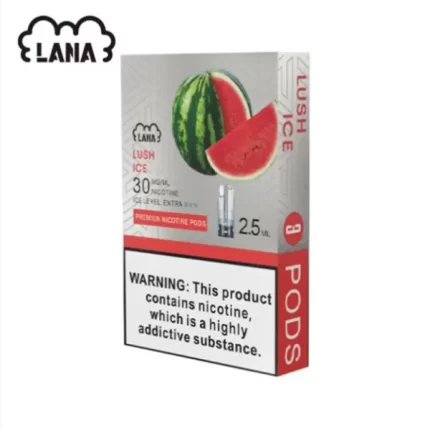 【四星涼度】LANA 煙彈 替換型彈 2.5ml*3Pods 西瓜味 一次性煙彈 通用熱門一代主機
