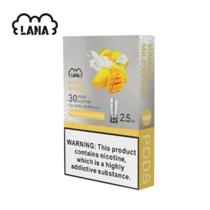 【芒果口味】LANA替換型煙彈 通用一代電子煙主機 一盒3枚入
