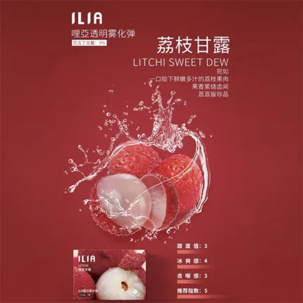 【荔枝甘露】ILIA透明霧化煙彈 適配一代主機 3顆替換裝