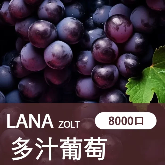 【多汁葡萄】LANA ZOLT 一次性電子煙推薦 8000大容量 可充電