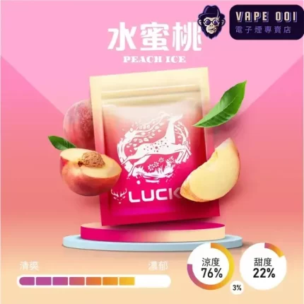 【水蜜桃】Luckin菸彈|拉拉山水蜜桃爆汁還原​​|通用一代 台灣電子煙主機|2.0ML×3顆裝|滿1,500免運