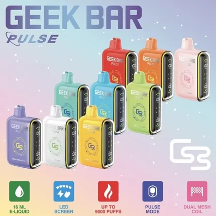 【13種口味】美國Geek Bar Pulse Vape小火箭拋棄式 15000口 雙模式 16ML大容量