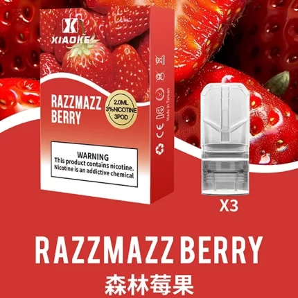 【森林莓果】XIAOKE梟客菸彈 通用一代電子菸桿 3顆裝